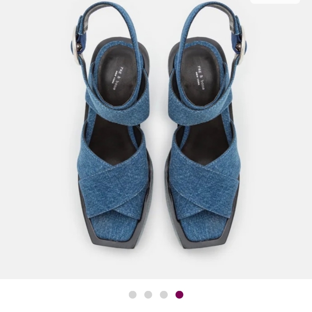 rag & bone Santiago Ankle Strap Platform Wedge Sandals